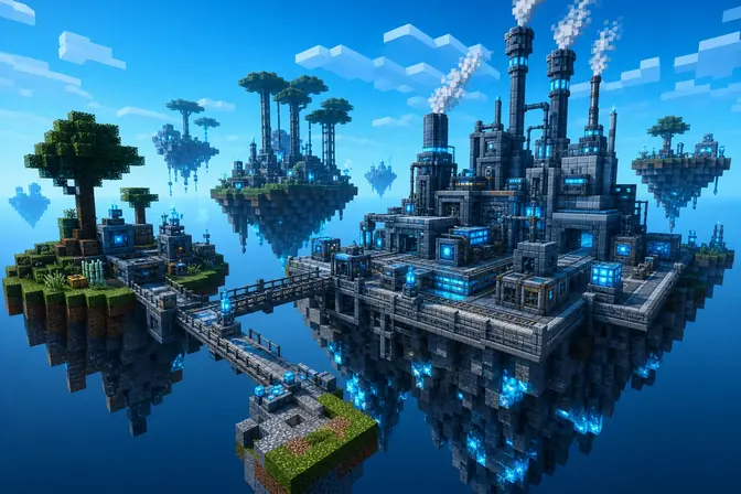 Arte do plano SkyFactory 4